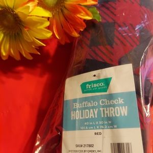 Frisco Buffalo check holiday Pet throw